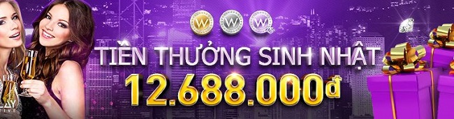 Nhận thưởng sinh nhật 12.688.000 VNĐ tại W88 tong hop thuong vip tai w88