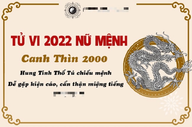 Xem tài vận của Canh Thìn năm 2022 Xem tai van cua Canh Thin nam 2022