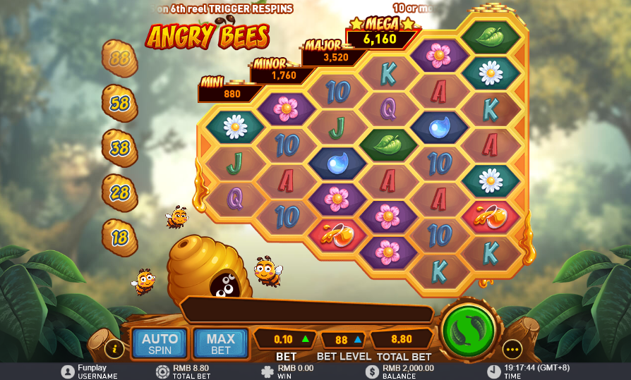 Meo choi Angry Bee W88