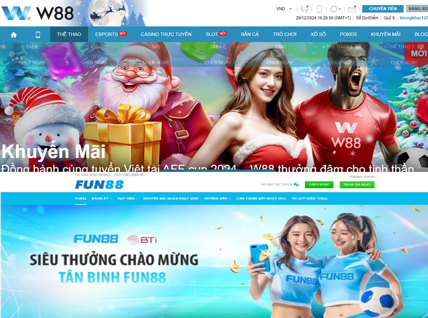 Tìm hiểu nhà cái W88 vs Fun88 Gioi thieu nha cai W88 vs Fun88