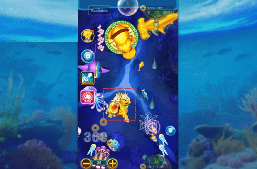 Tinh nang game Oneshot Fishing W88